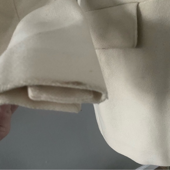**3 for $20!!** Banana Republic Pea Coat Cream Ivory Flawed Project Fix Stained - Picture 4 of 16